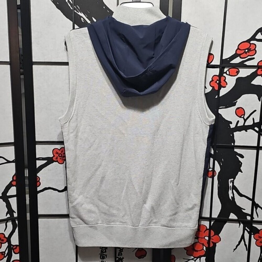 Puma Clubhouse Hybrid Vest Navy Blue Hooded Vest Small NWT - Picture 7 of 7